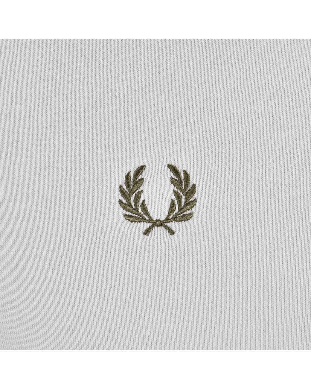 Fred Perry Gray Crew Neck Sweatshirt Slate for men