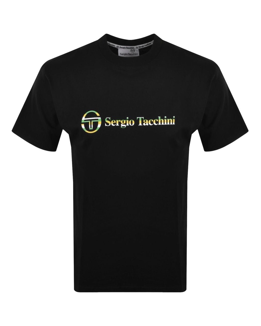 Sergio Tacchini Black Violetta T Shirt for men