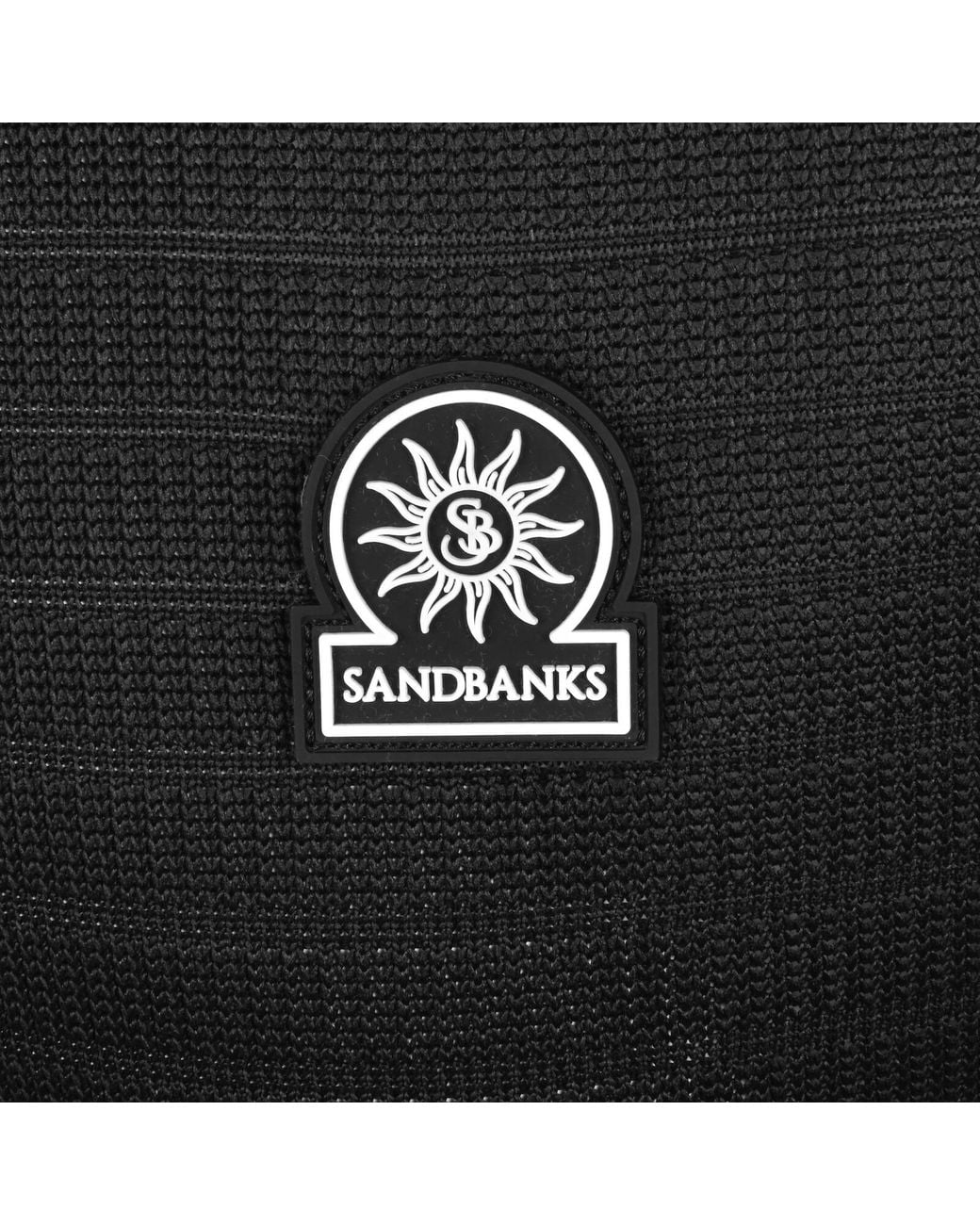 Sandbanks Black Textured Jacquard T Shirt for men