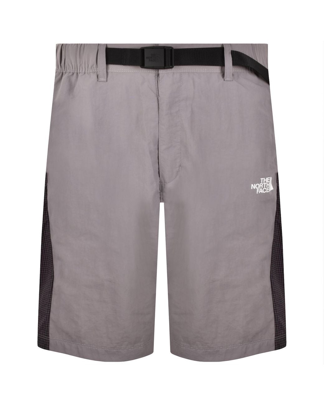 The North Face Gray Loose Fit Belted Shorts for men