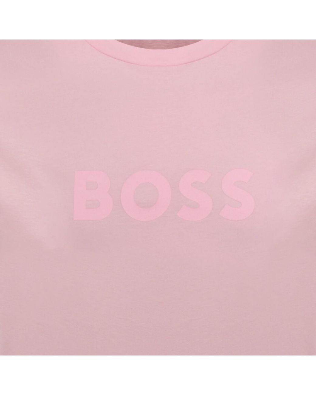 BOSS BUSINESS Pink Boss Beachwear Logo T Shirt Bright for men
