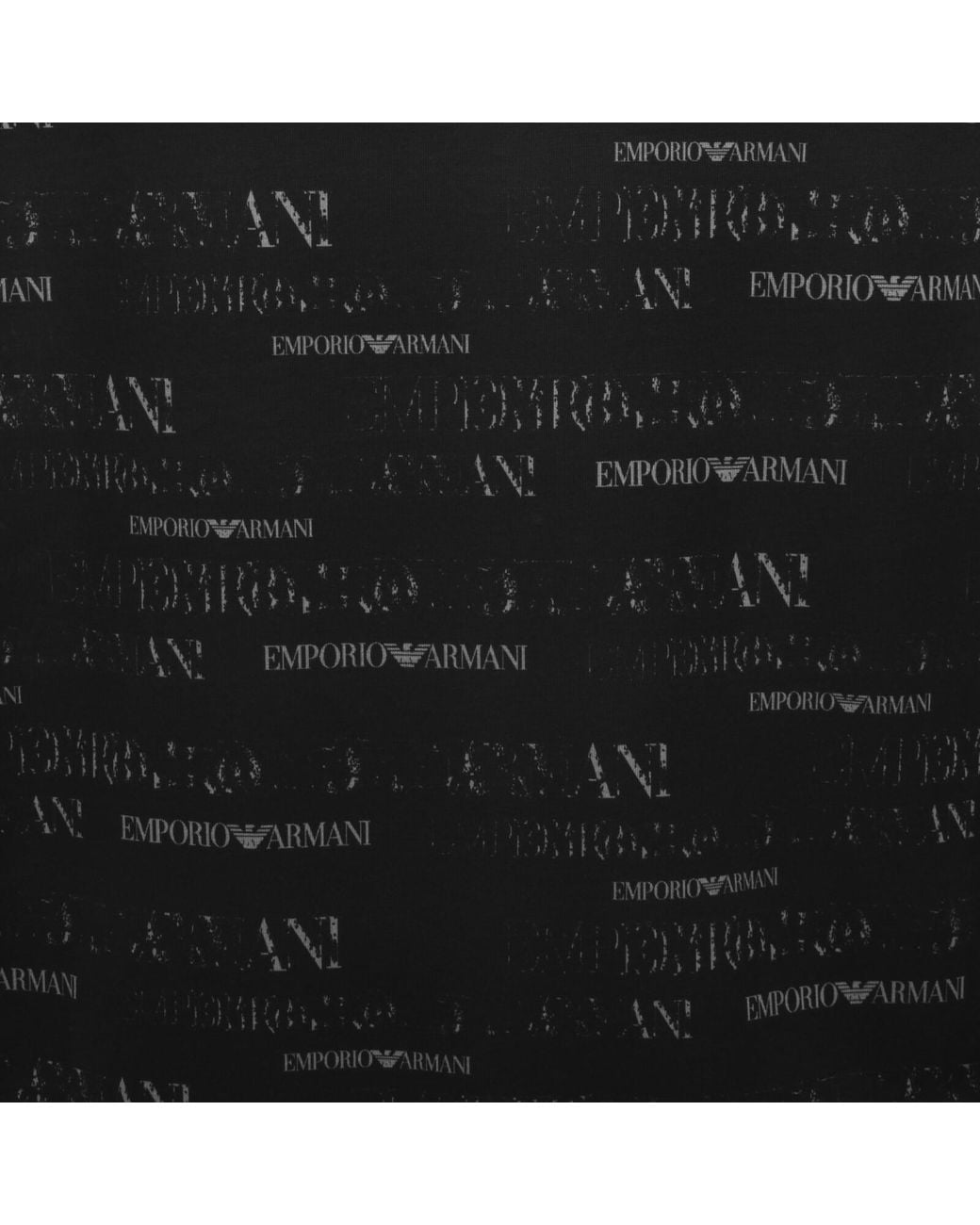 Armani Black Emporio Logo T Shirt for men