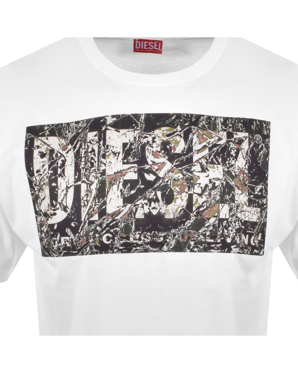 DIESEL T Boxt R22 Regular Fit T Shirt in White for Men | Lyst