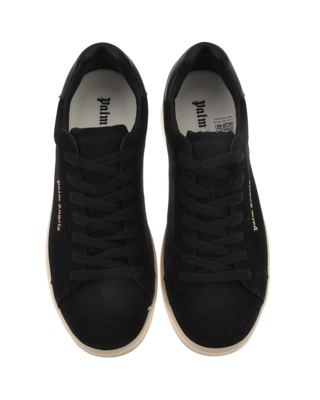 Palm Angels Black Logo Tennis Trainers for men