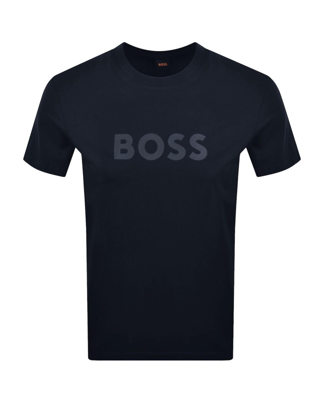 Boss Blue Boss Regular Fit Logo T Shirt Dark for men