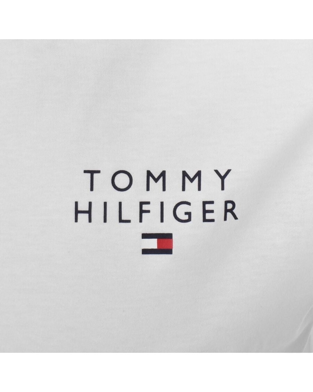 Tommy Hilfiger White Logo T Shirt for men