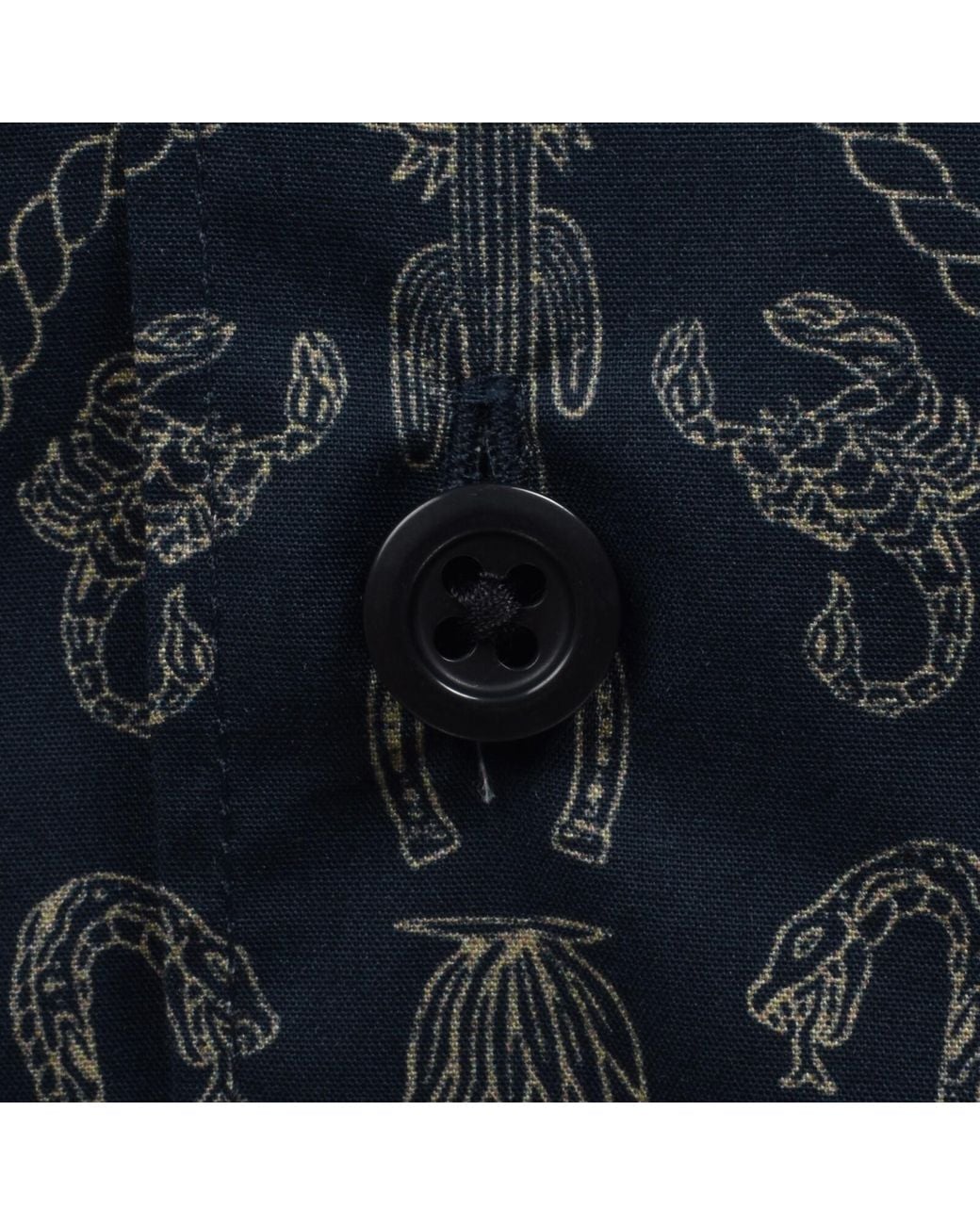HUGO Black All Over Print Shirt Dark for men