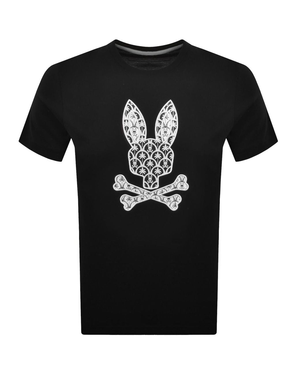 Psycho Bunny Black Brad Graphic T Shirt for men
