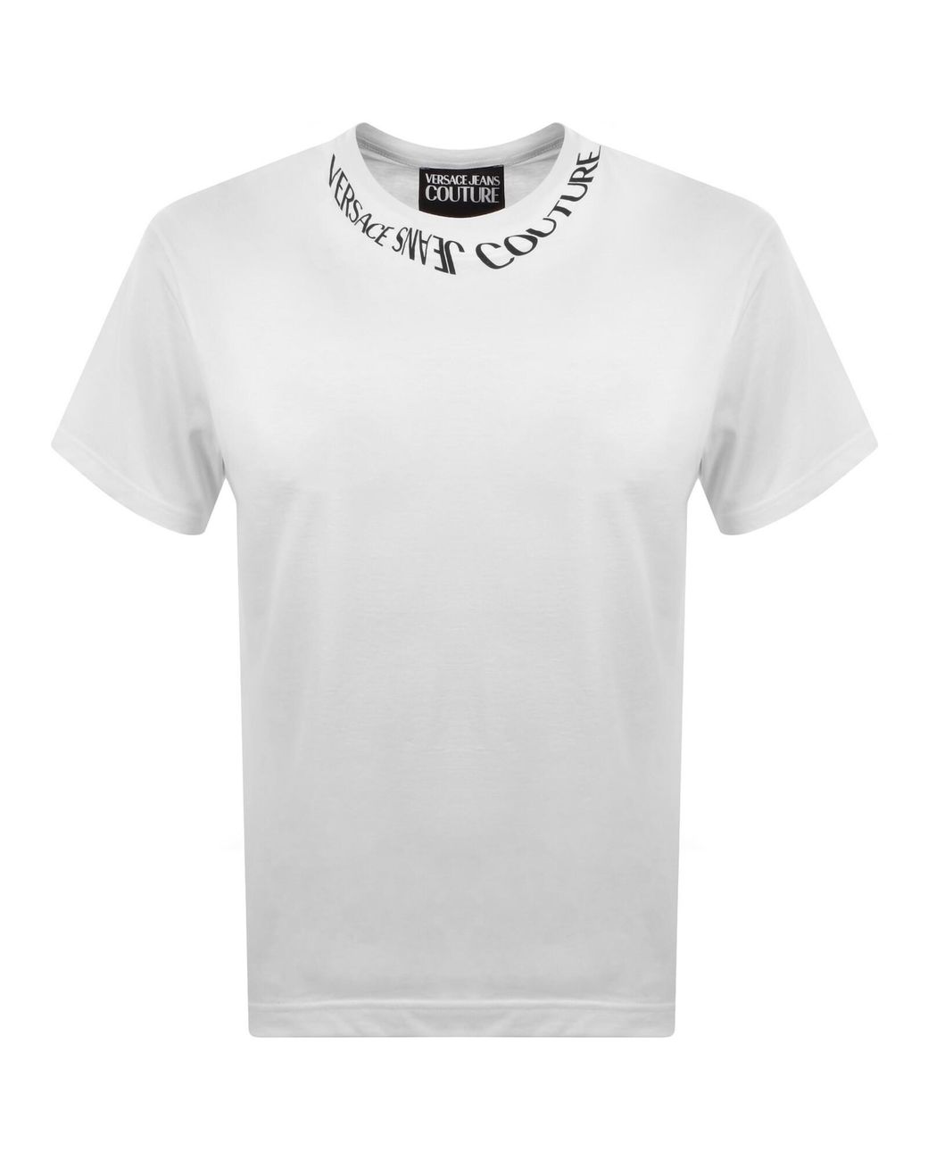 Versace Jeans White Couture Logo T Shirt for men