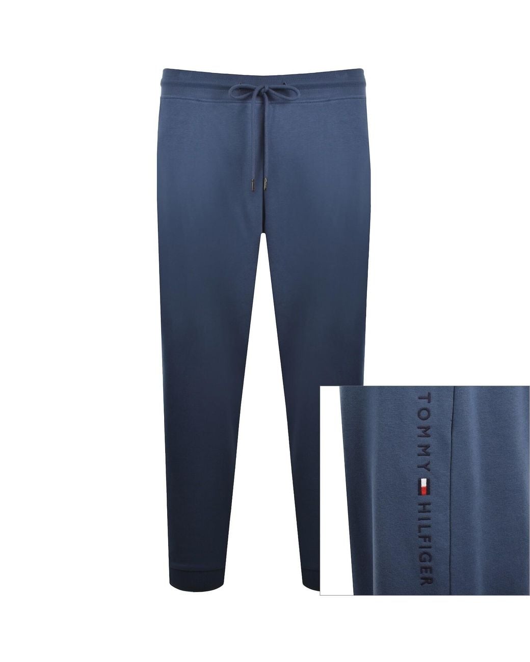 Tommy Hilfiger Blue Track Joggers Aegean Sea for men