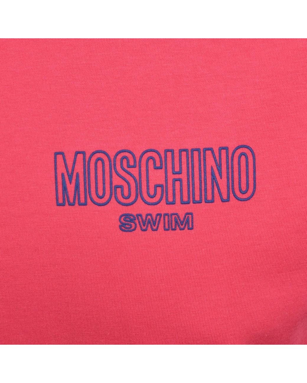 Moschino Pink Swim T Shirt for men