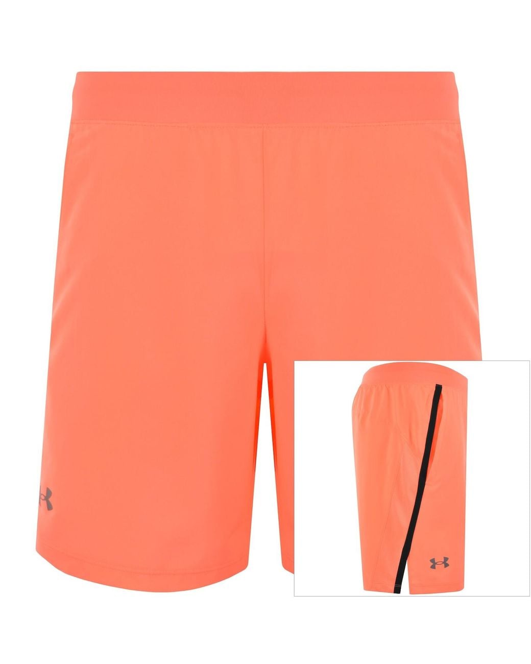 Under Armour Orange Launch 7 Shorts for men