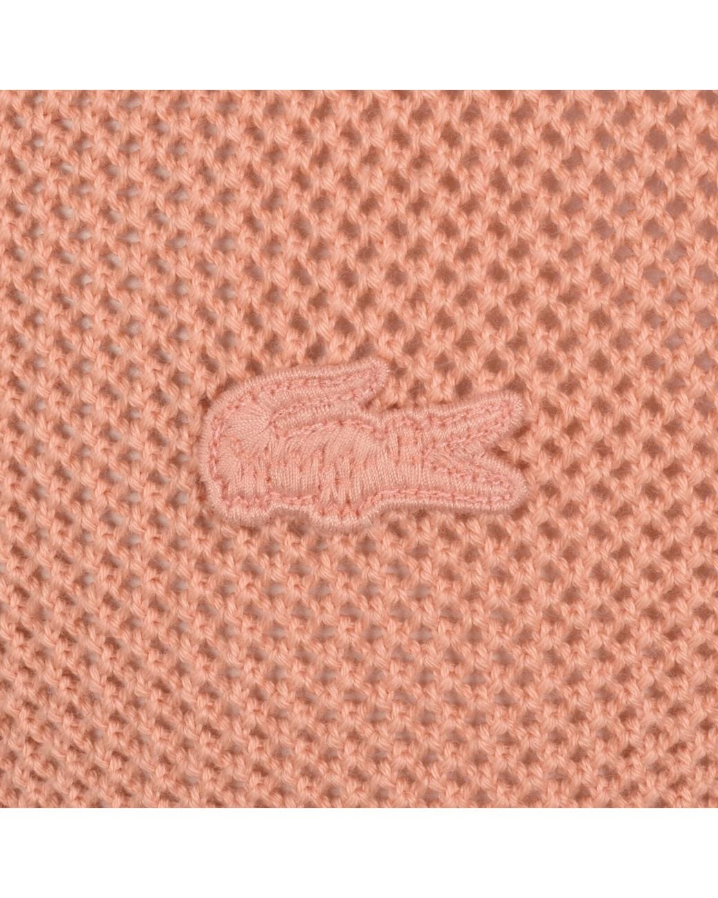 Lacoste Orange Short Sleeve Jumper for men