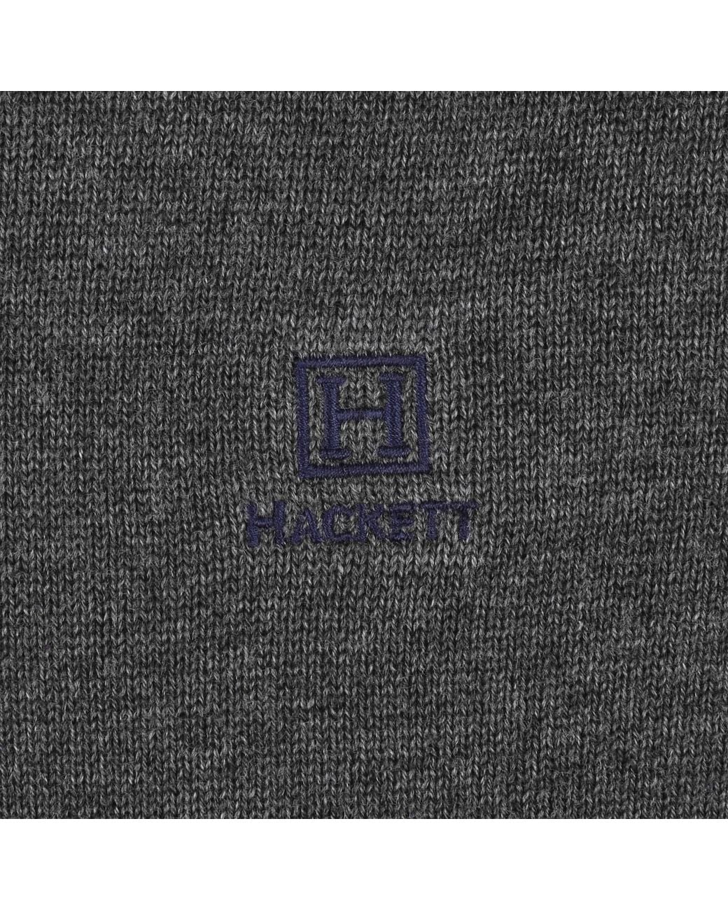 Hackett Gray Heritage Half Zip Sweatshirt for men