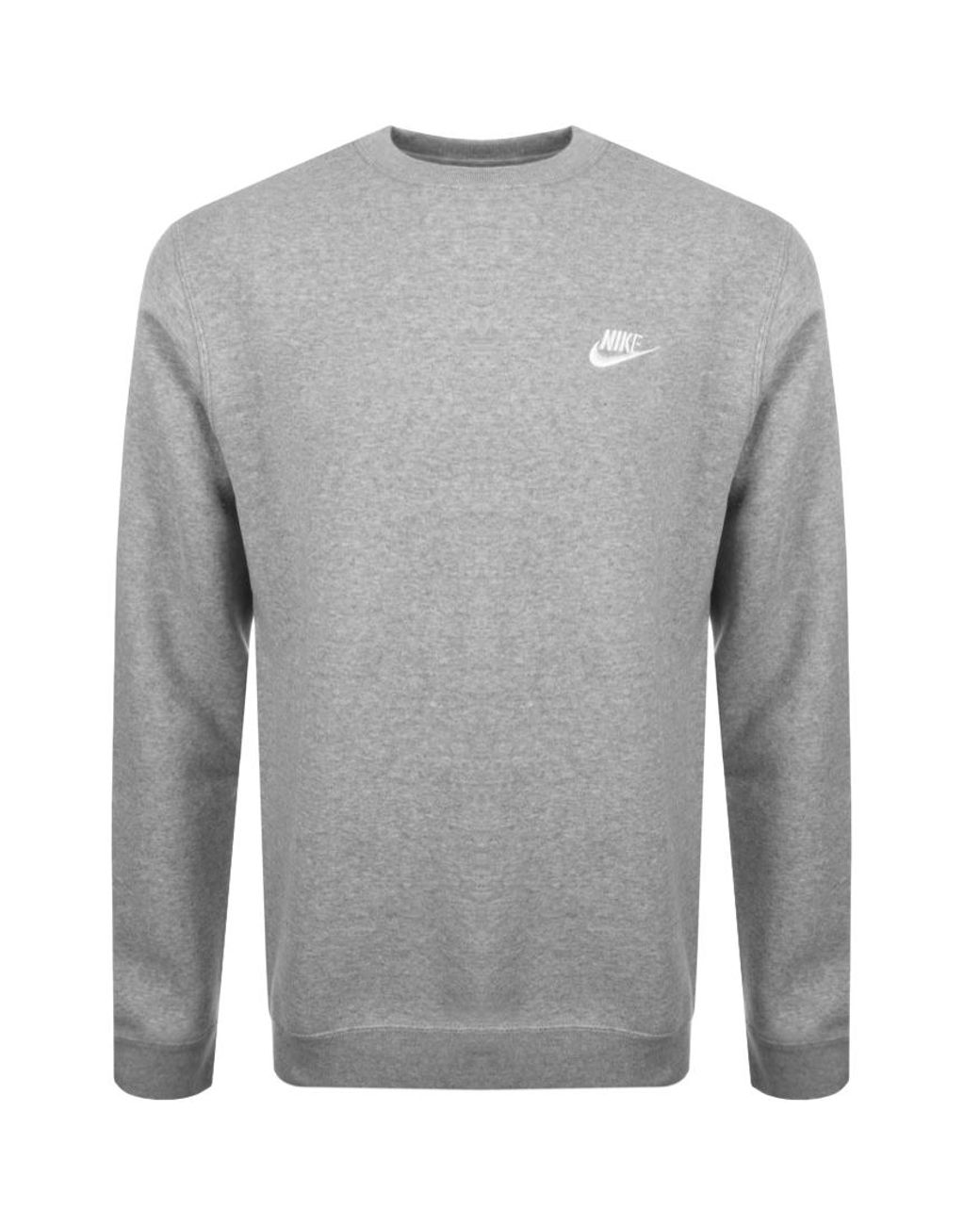 Nike Cotton Crew Neck Club Sweatshirt in Grey (Gray) for Men - Save 51% ...