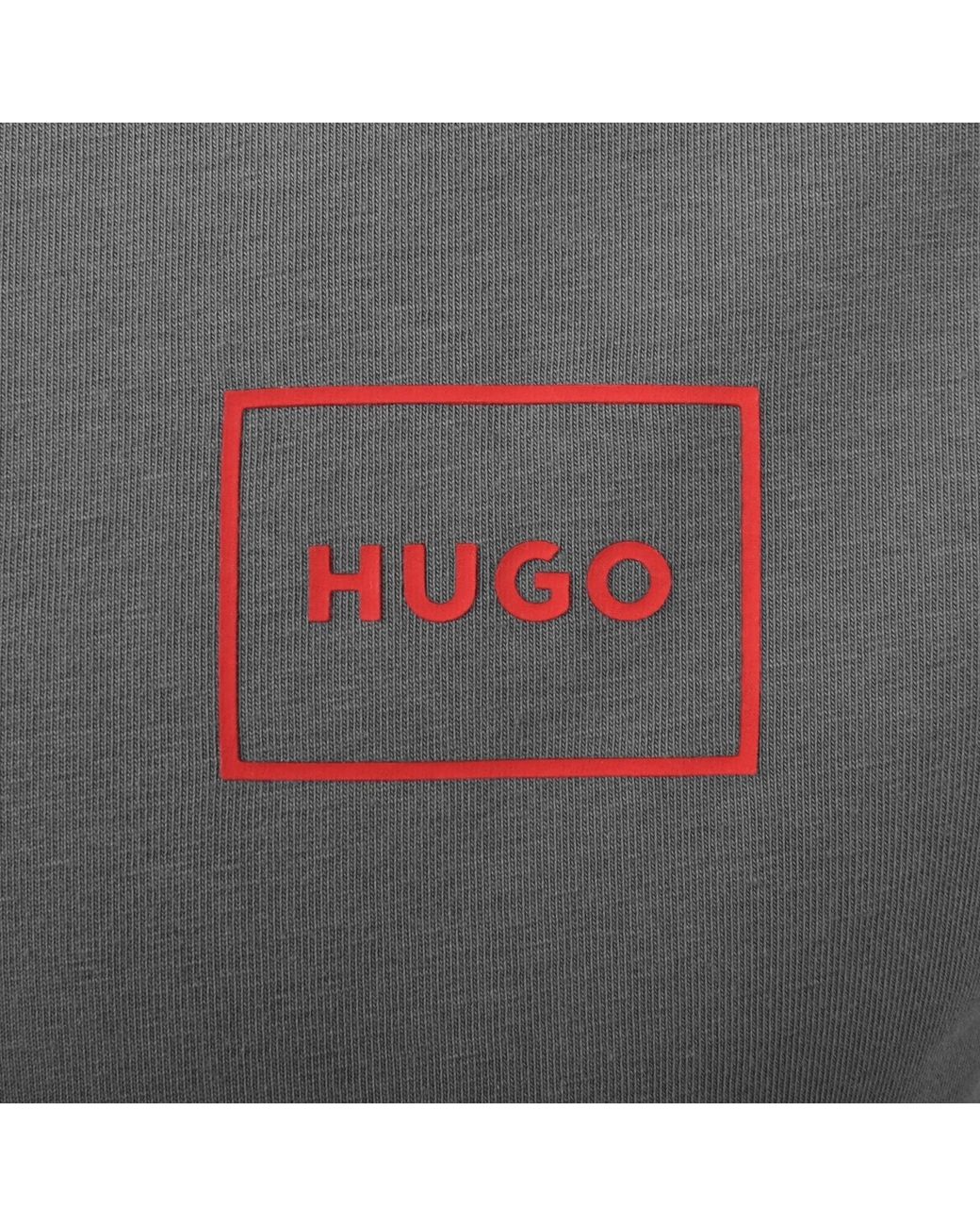 HUGO Gray Full Zip Laze Sweatshirt for men