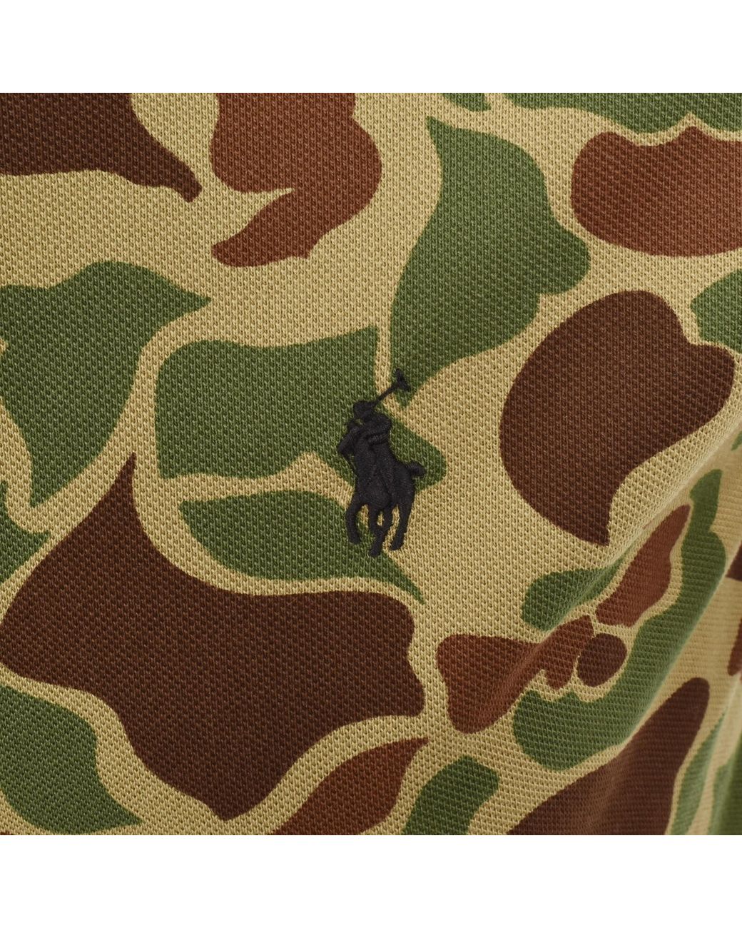 Ralph Lauren Green Custom Slim Polo T Shirt for men