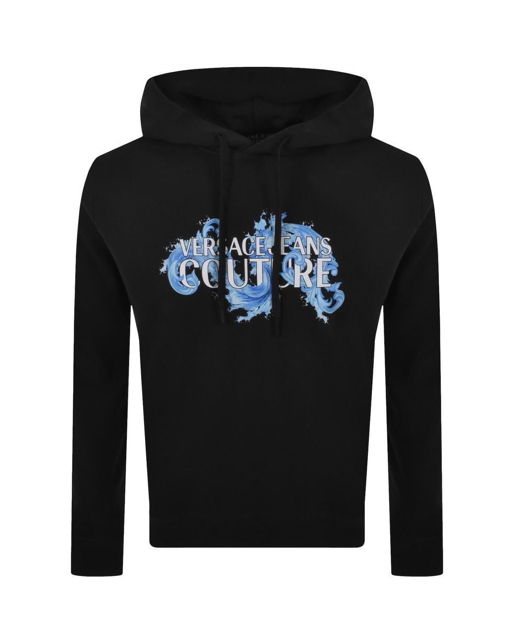 Versace Jeans Black Couture Logo Hoodie for men
