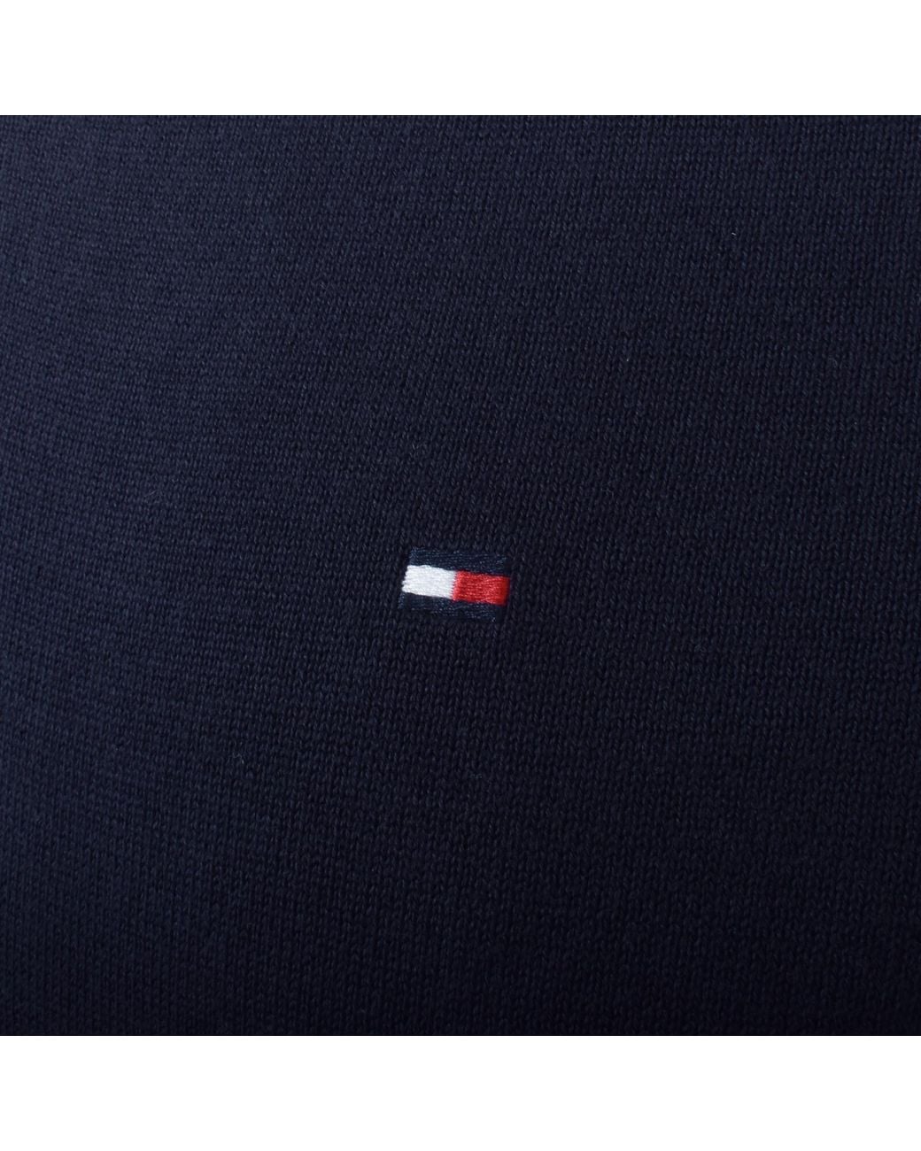Tommy Hilfiger Blue Quarter Zip Jumper for men