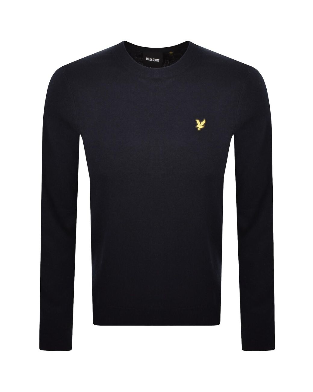 Lyle & Scott Blue Cotton Merino Jumper for men