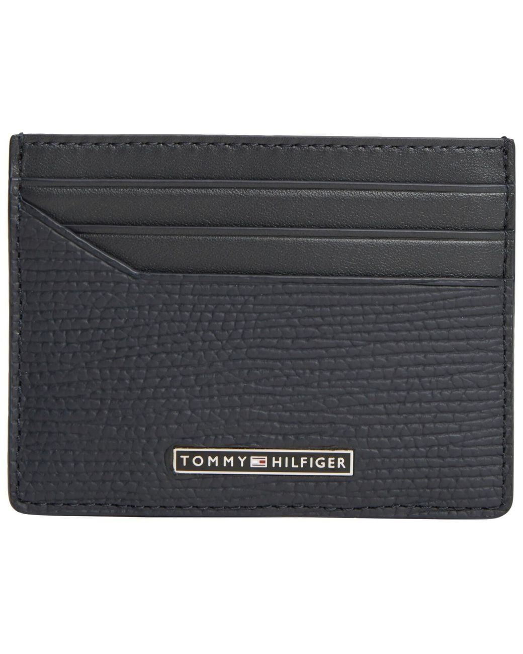 Tommy Hilfiger Black Saffiano Card Holder for men