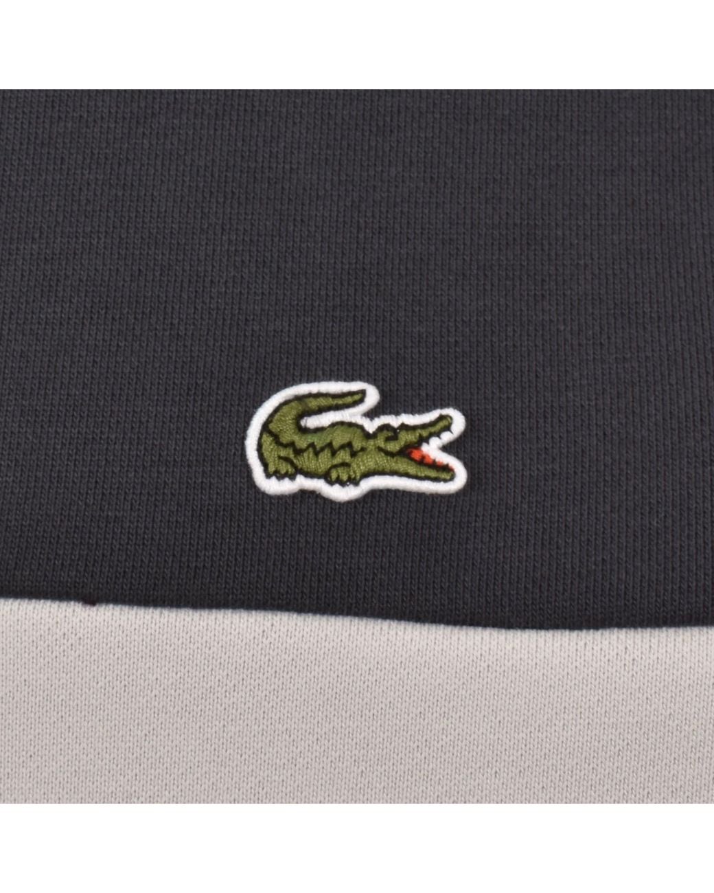 Lacoste Black Colour Block Sweatshirt for men