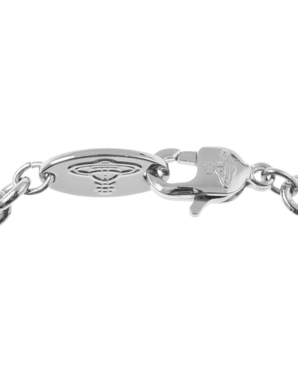 Vivienne Westwood Metallic Mini Chain Bracelet for men