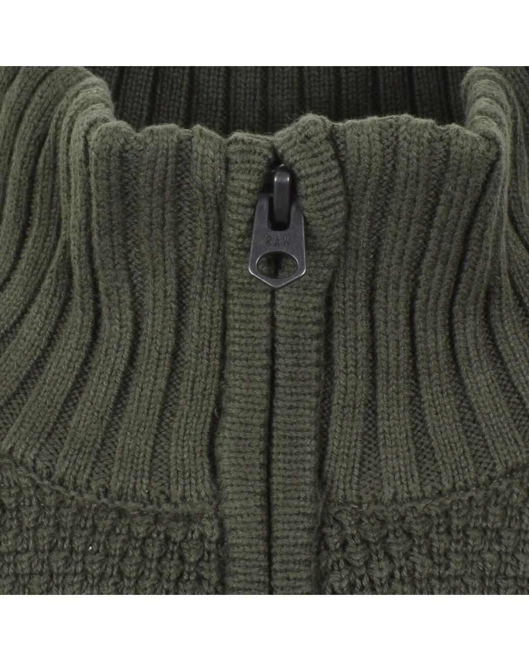G-Star Green G-Star Quarter Zip Knit Jumper for men