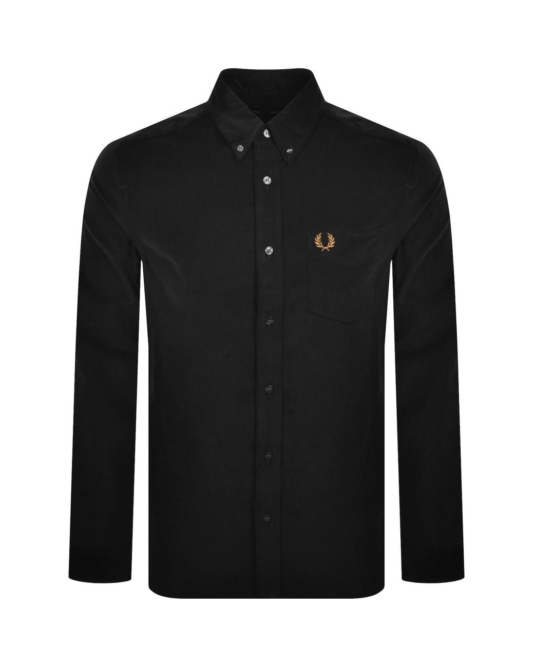 Fred Perry Black Needle Corduroy Shirt for men