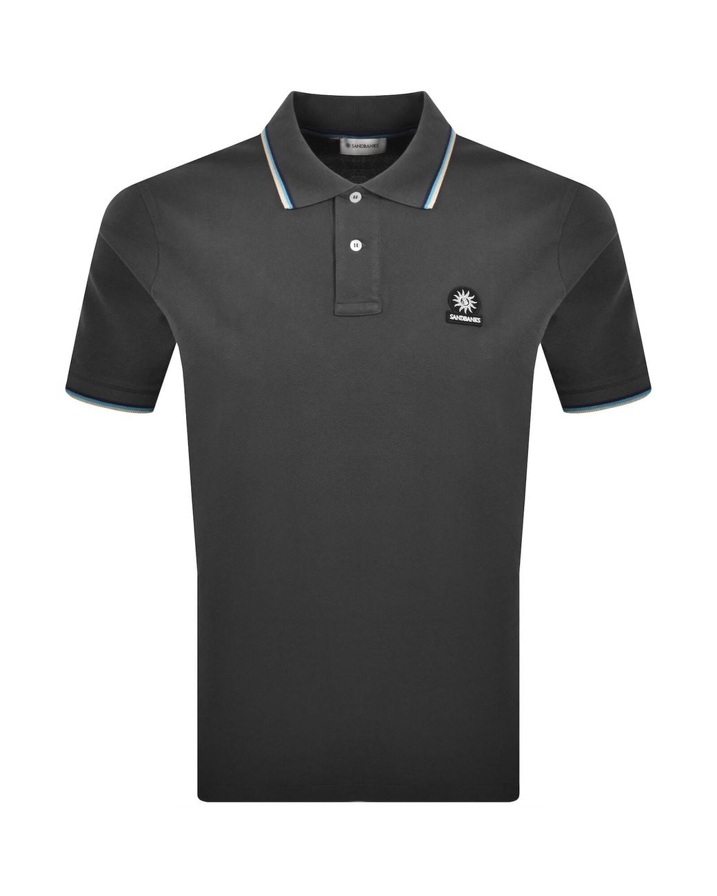 Sandbanks Black Badge Logo Polo T Shirt for men