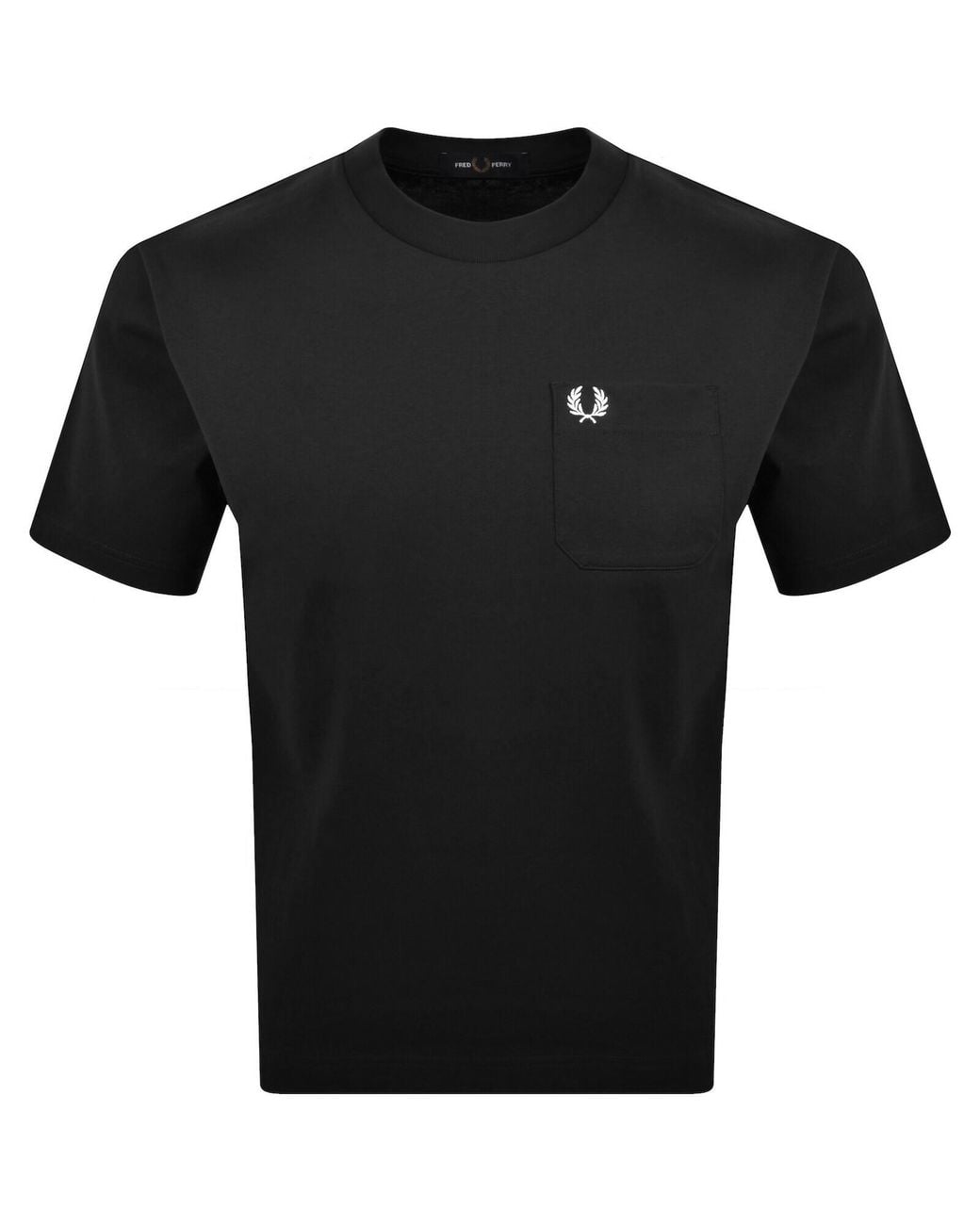 Fred Perry Black Relaxed T Shirt for men