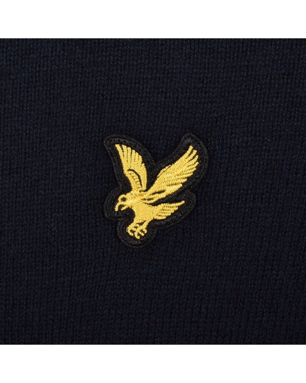 Lyle & Scott Blue Cotton Merino Knitted Shirt for men