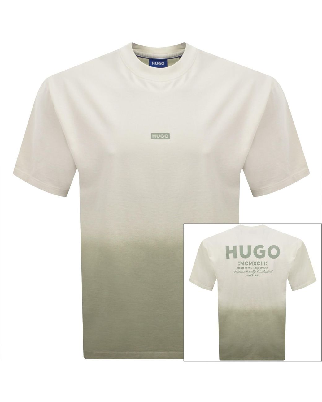 HUGO White Nalono T Shirt Off for men