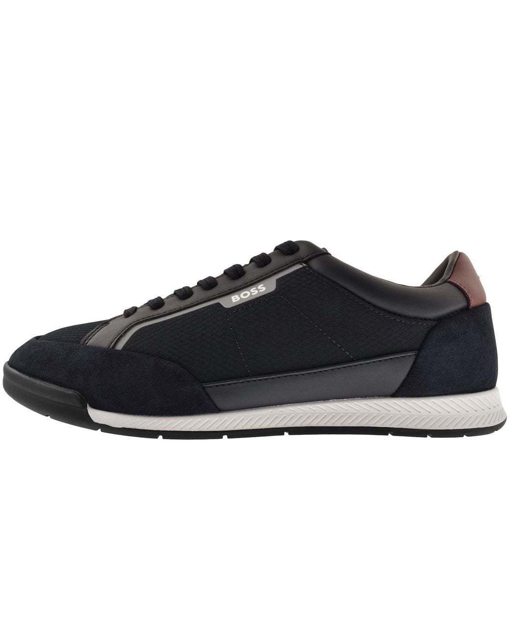BOSS BUSINESS Black Boss Nitan Trainers Dark for men
