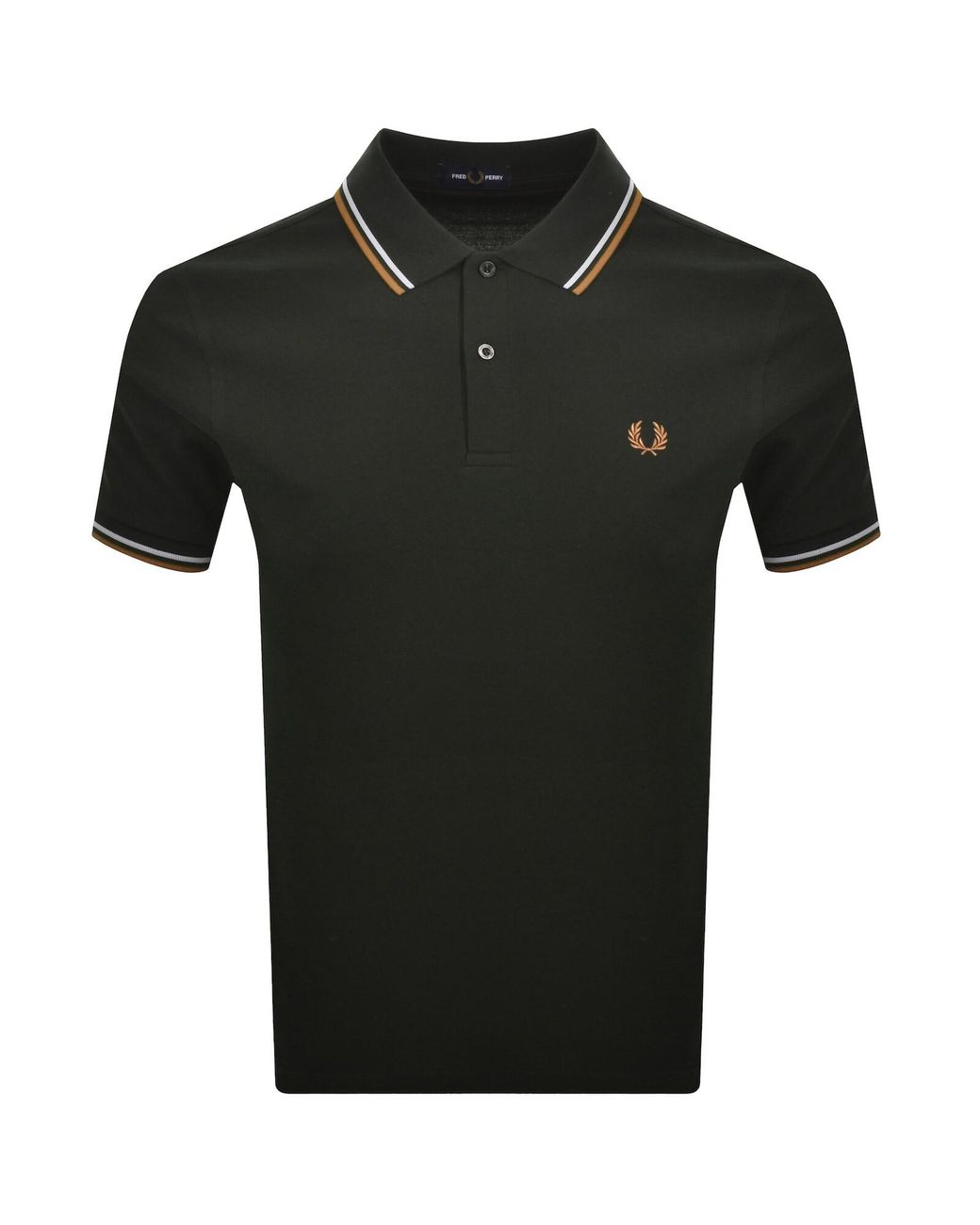 Fred Perry Black Twin Tipped Polo T Shirt for men