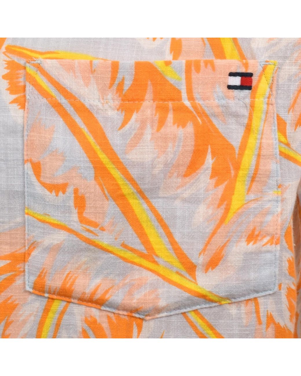 Tommy Hilfiger Orange Bowling Shirt for men
