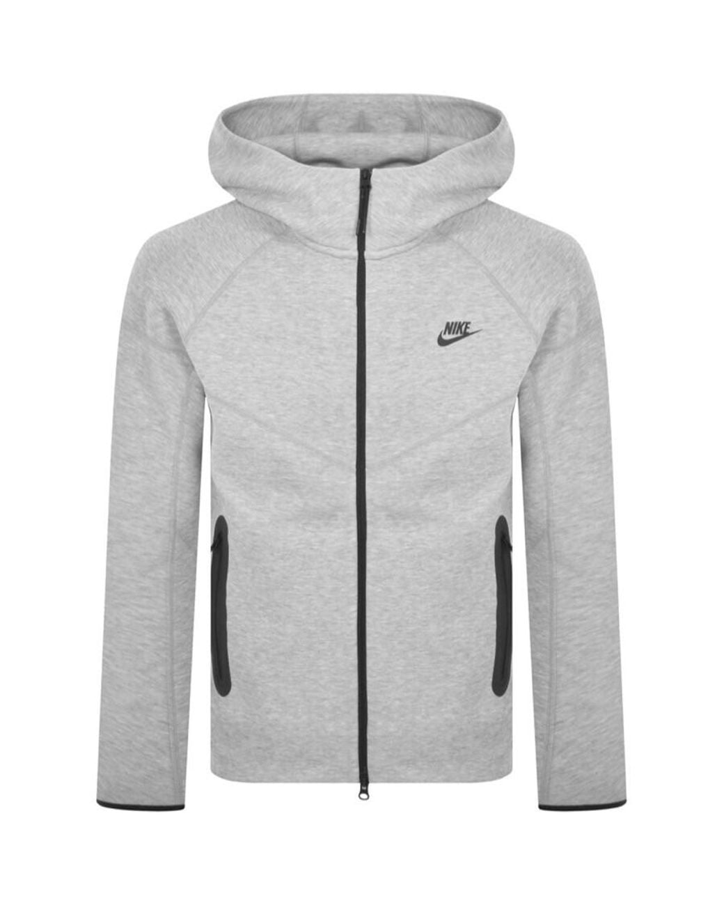 mens nike tech tracksuit grey