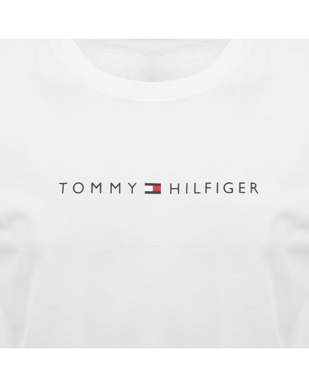 Tommy Hilfiger White Logo T Shirt for men