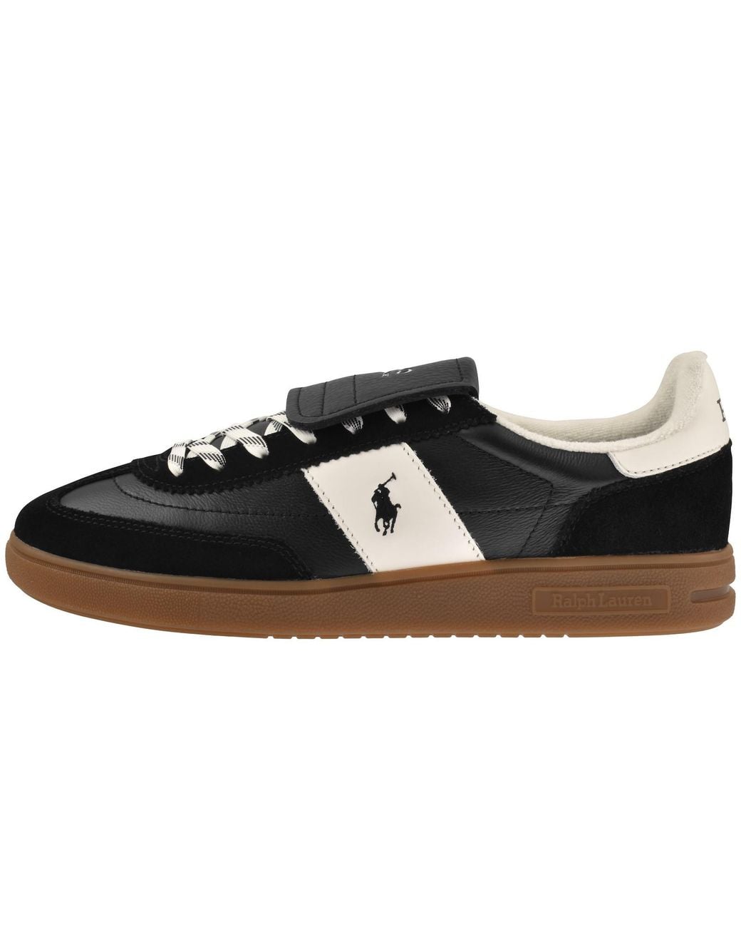 Ralph Lauren Black Bedford Trainers for men