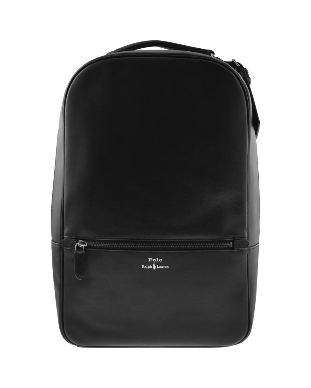 Ralph Lauren Leather Backpack in Black for Men | Lyst