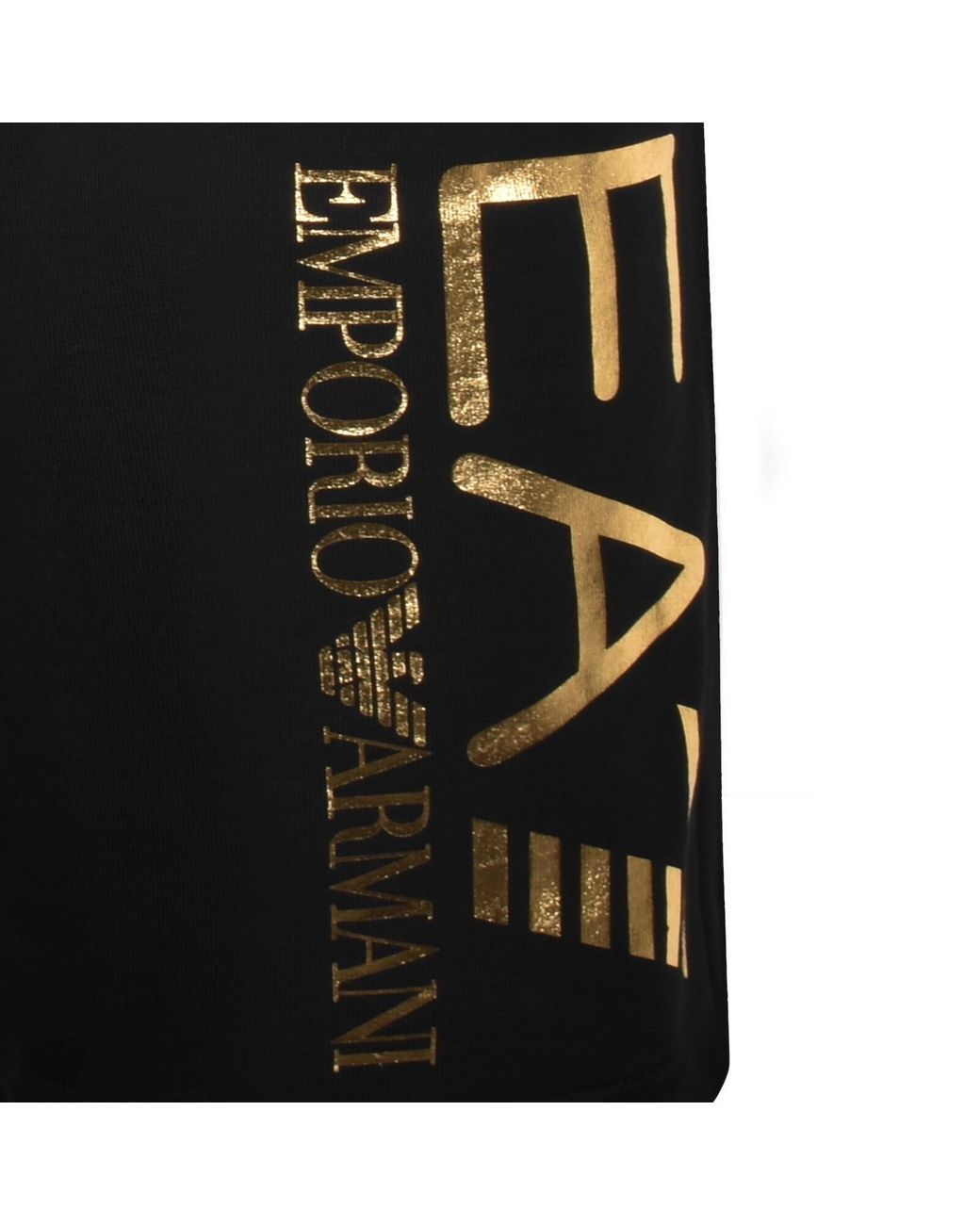 EA7 Black Emporio Armani Shorts for men