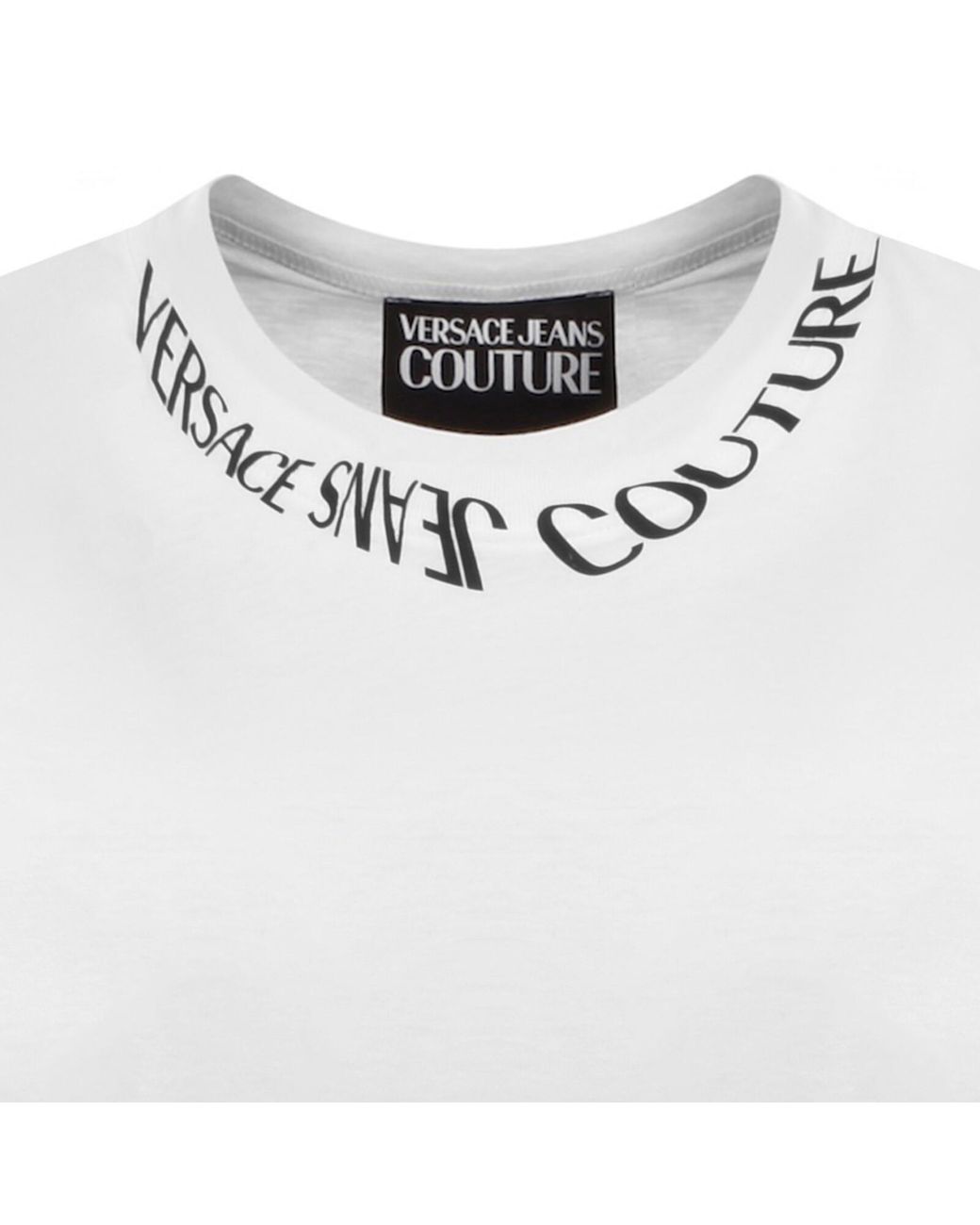 Versace Jeans White Couture Logo T Shirt for men