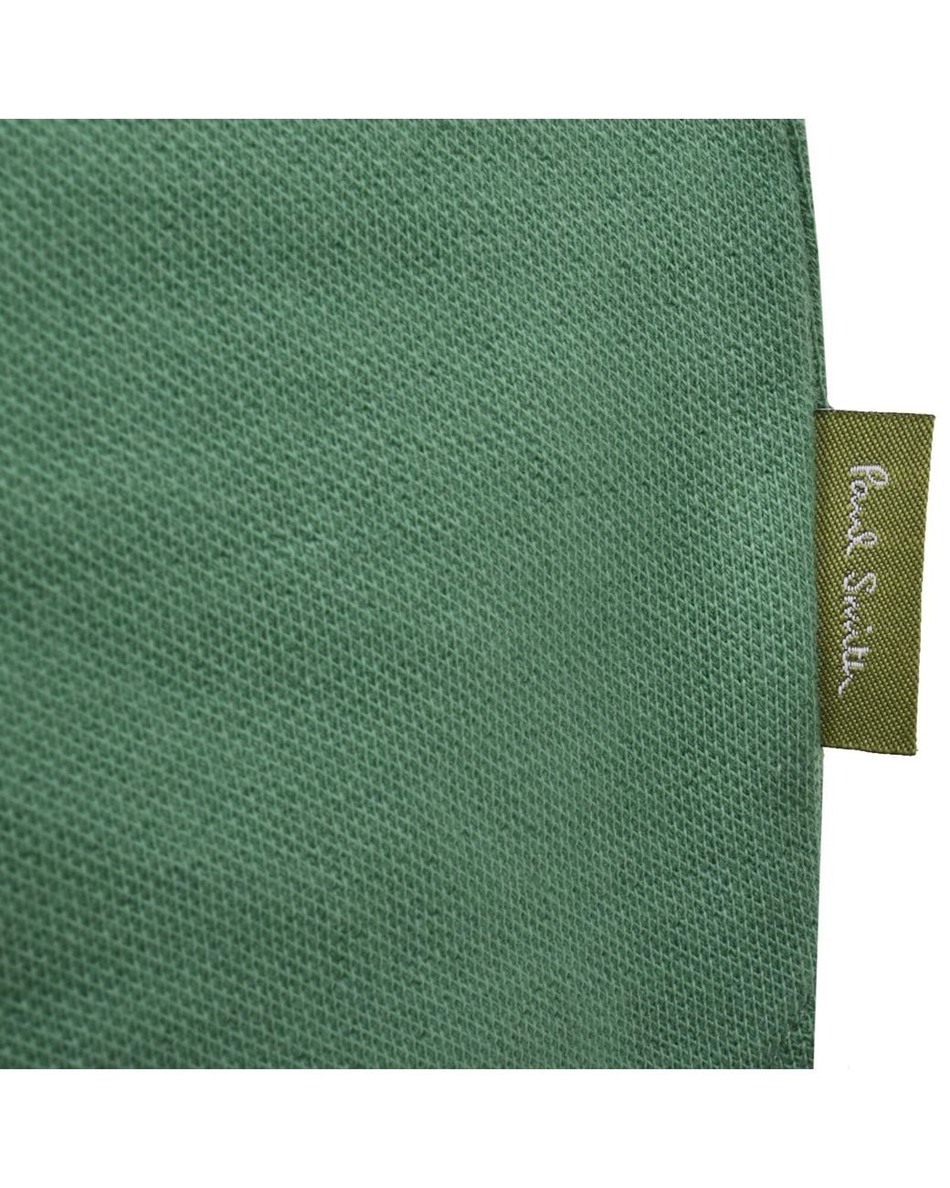 Paul Smith Green Tipped Polo T Shirt for men