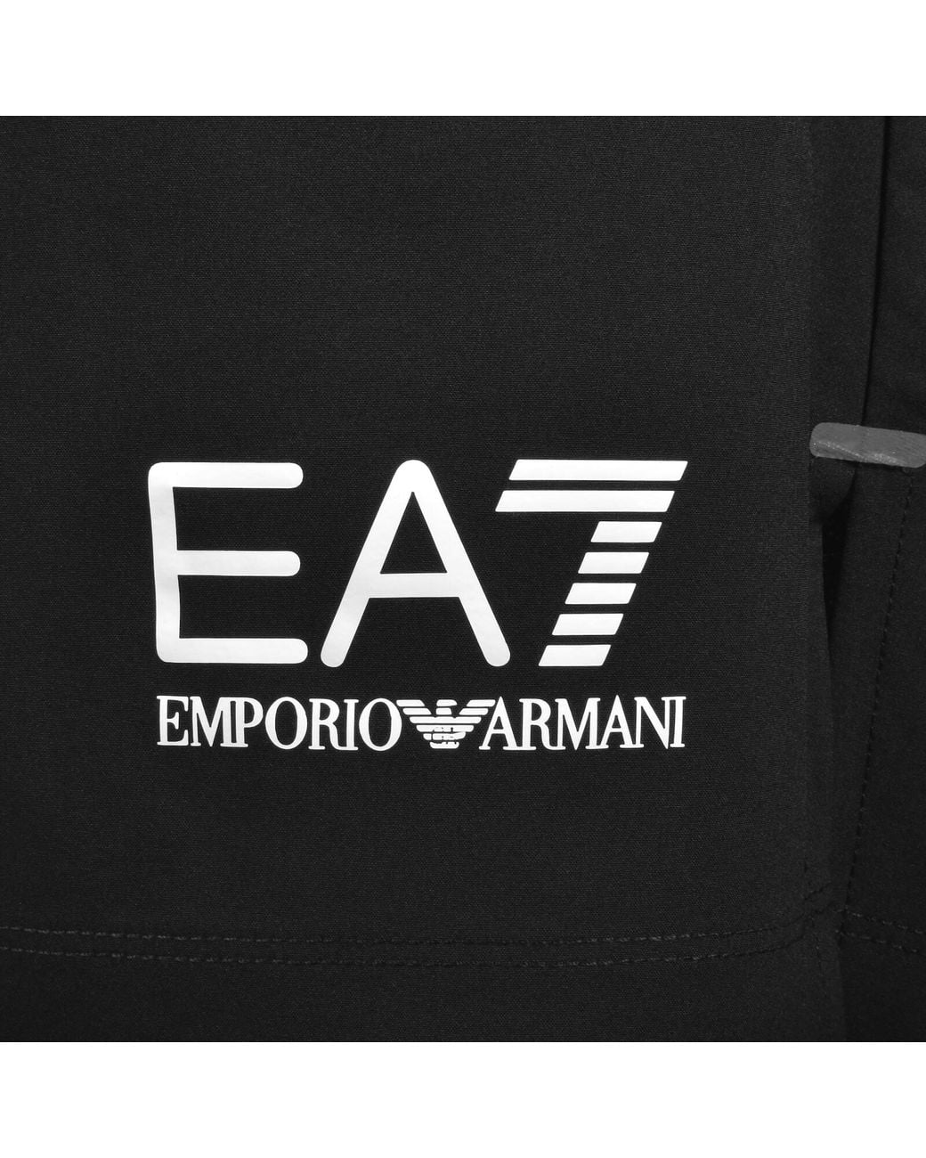 EA7 Black Emporio Armani Shorts for men