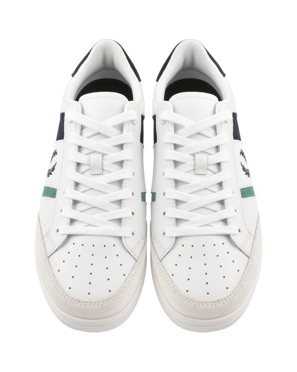 Fred Perry Blue B725 Leather Trainers for men