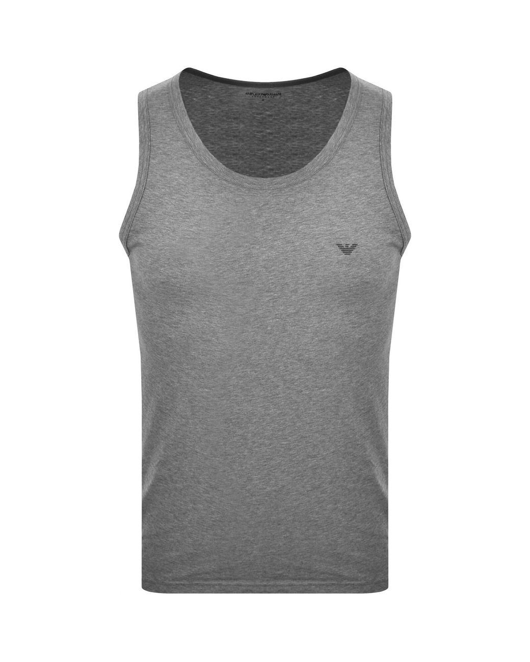 Armani Gray Emporio Vest Lounge T Shirt for men