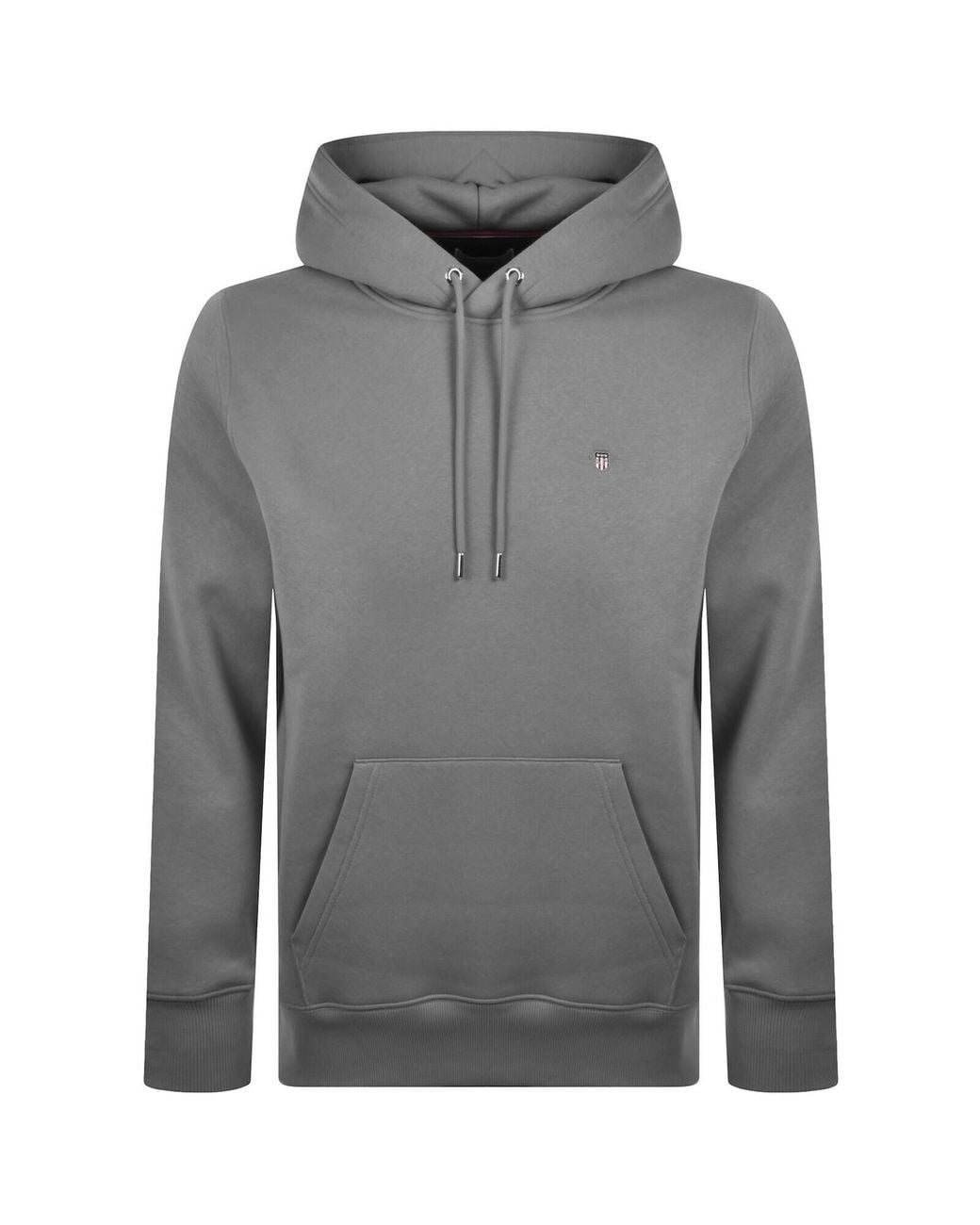 Gant Gray Regular Shield Hoodie Mid for men