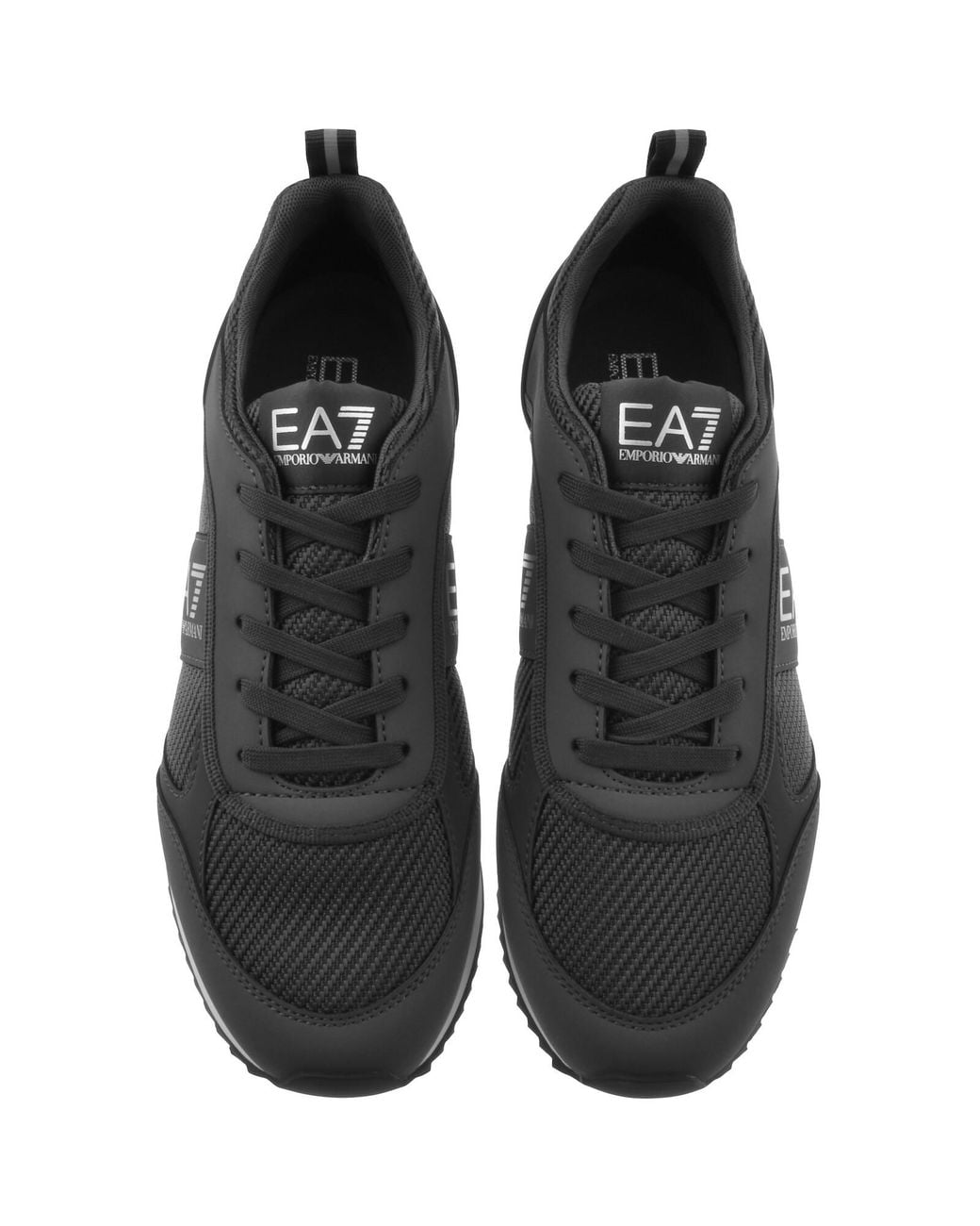 EA7 Black Emporio Armani Trainers for men
