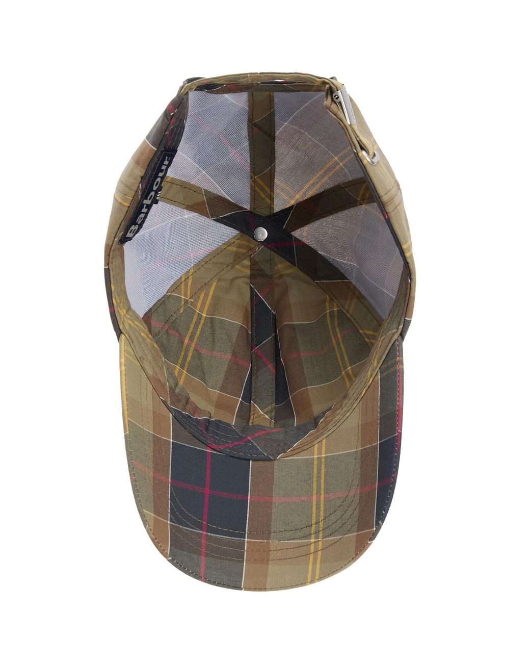 Barbour Gray Tartan Sports Cap for men