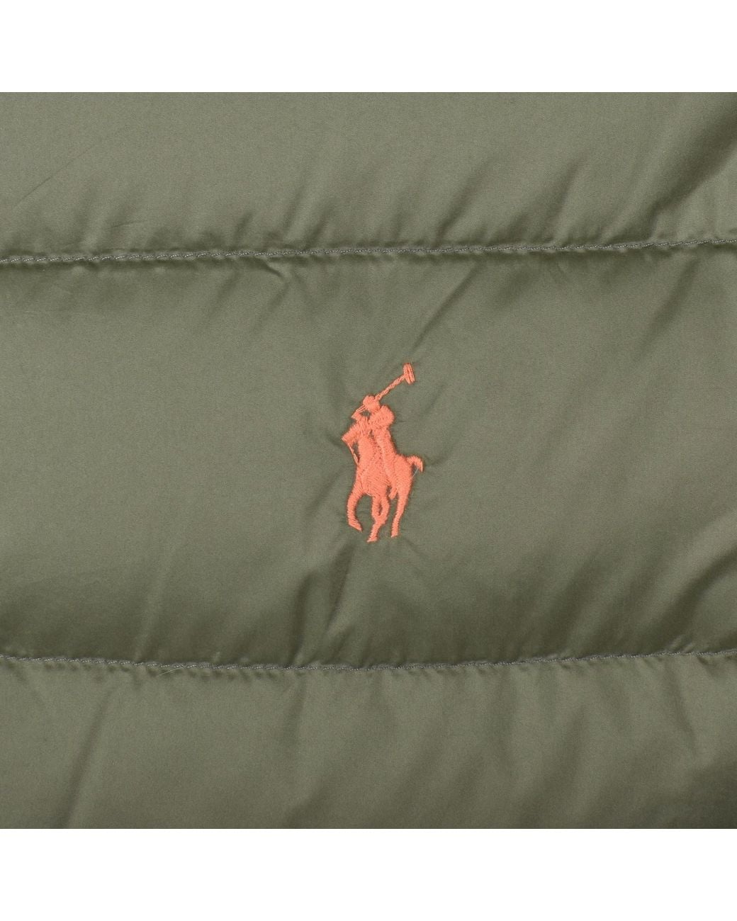 Ralph Lauren Green Down Puffer Jacket for men